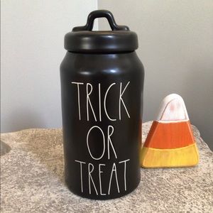 Rae Dunn Black Trick or Treat Canister